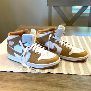 Tan Nike Air Jordan’s